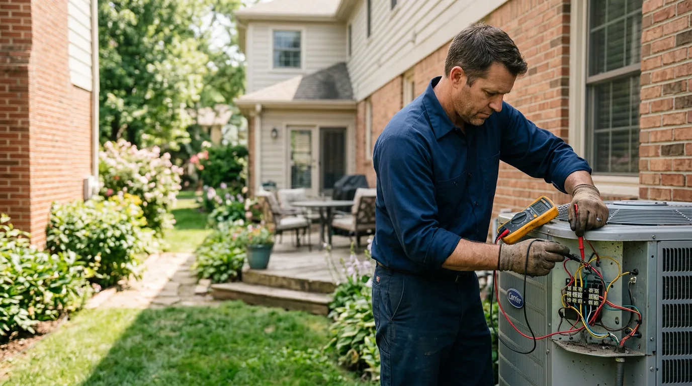 HVAC technician working near Rockford, TN